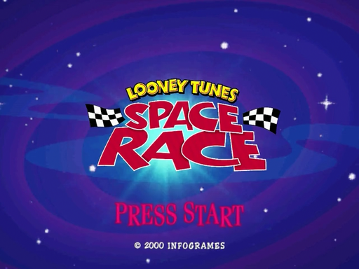 Looney Tunes Space Race title screen for Sega Dreamcast